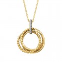 V48- Vermeil Circle Pendant