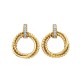 V049-Vermeil Circle Earring