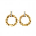 V49-Vermeil Circle Earring
