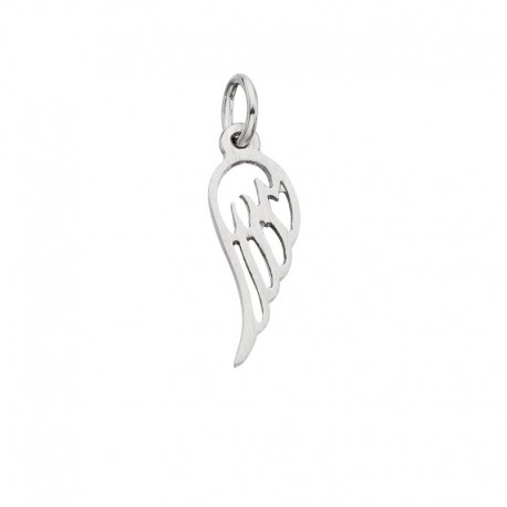 K97-Silver Angel Wing Charm