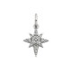 K146-White Topaz Christmas Star Charm