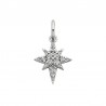 K146-White Topaz Christmas Star Charm