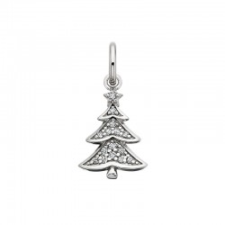 K147- White Topaz Christmas Tree Charm