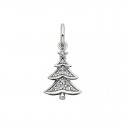 K147- White Topaz Christmas Tree Charm