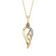 U080- Angel Wing Pendant .03tw