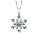 W87-Topaz Snowflake Pendant