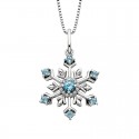 W87-Topaz Snowflake Pendant