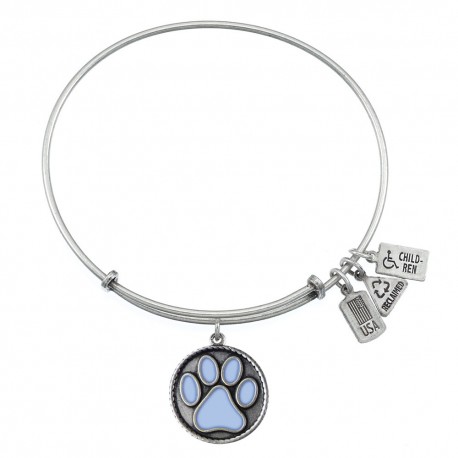 458 Light Blue Paw Print