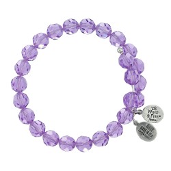 704 Violet Crystal Wrap 8mm