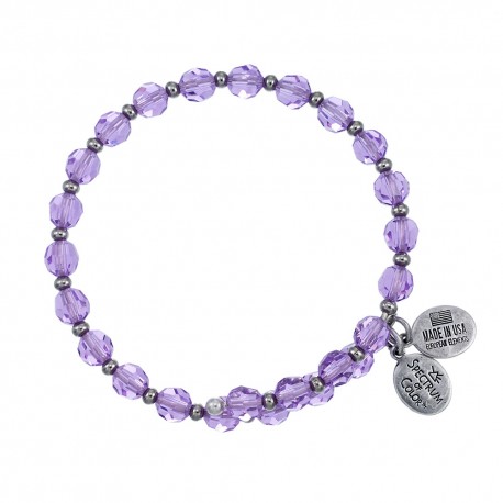 804 Violet Crystal Wrap 6mm