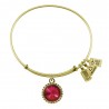 107 July Ruby Birthstone Bracelet