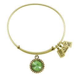 108 August Peridot Birthstone Bracelet