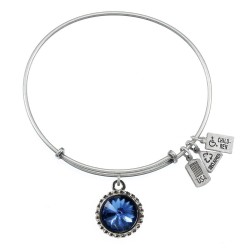 109 September Blue Spinel Birthstone Bracelet