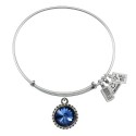 109 September Blue Spinel Birthstone Bracelet