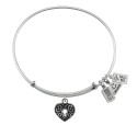 504 Heart with Lock Bracelet