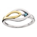 Blue Diamond Ladies Ring