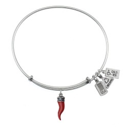 551 Red Italian Horn Bracelet