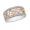 C6 14KW Two-Tone Diamond Ring .48tw