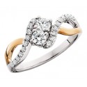 C18 14k .50tcw Reg $2025 Side by Side diamond ring
