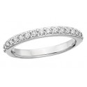 C51 14k White gold .36ctw Diamond Wedding Band