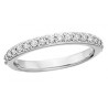 C51 14k White gold .36ctw Diamond Wedding Band