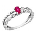 C69 Ruby and Diamond Ring