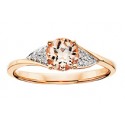 C74 Morganite 10k Rose gold ring