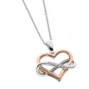 W45 Infinity Heart Dia Pendant