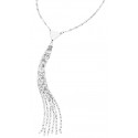 B117 Silver Tassel Necklace