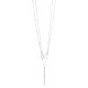 C92 SS Two Strand Necklace