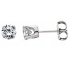 A7w 14kw Diamond Solitaire Stud Earrings