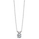 A15W 14k white gold 1/20ctw Diamond solitaire necklace