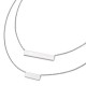 QLF657-16 Leslie's Sterling Silver Double Bar Necklace