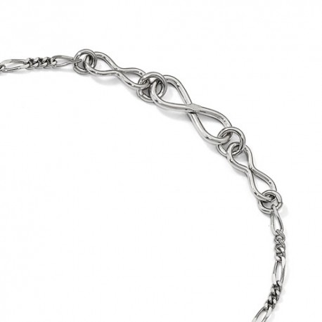 QLF837-9 Leslie's Sterling Silver Infinity with 1in ext. Anklet