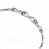 QLF837-9 Leslie's Sterling Silver Infinity with 1in ext. Anklet