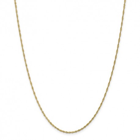 5110-18 Leslie 10K 1.3 mm Singapore Chain