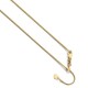 5192-22 Leslie 10K Yellow Gold 1 mm Adjustable Wheat Chain