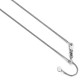 5193-22 Leslie 10K White Gold 1 mm Adjustable Wheat Chain