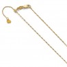 5250-22 Leslie 10K Yellow Gold 1 mm Adjustable Singapore Chain