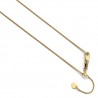 5278-22 Leslie 10K Yellow Gold .8 mm Adjustable Wheat Chain