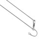 5279-22 Leslie 10K White Gold .8 mm Adjustable Wheat Chain