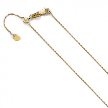 8206-22 Leslies 10K Adjustable .7MM Baby Box Chain