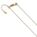 8206-22 Leslies 10K Adjustable .7MM Baby Box Chain