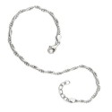 FA25 Leslies Sterling Silver Adjustable Anklet (9-10)