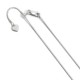 FC28-22 Leslie Sterling Silver 1 mm Square Adjustable Snake Chain