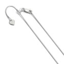 FC28-22 Leslie Sterling Silver 1 mm Square Adjustable Snake Chain