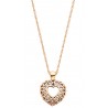 D12 10pi Heart pendant .06tw