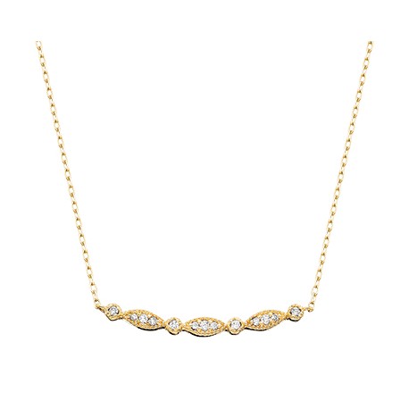D14 10ky mq-rd dia necklace .09tw 18in, regular $525