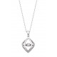 D20 Diamond Dancers 10K white gold diamond pendant .05tdw Reg 525.00