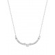 D22 Curved Bar necklace .11tdw 10k white gold Reg $555.00